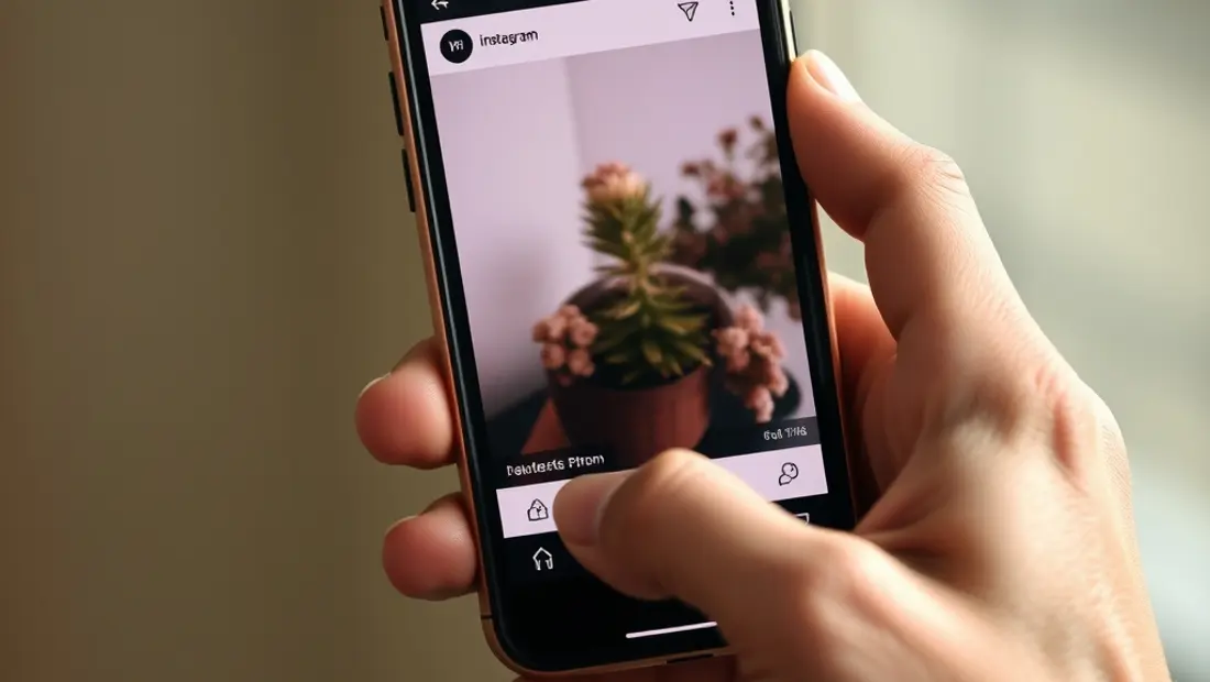 Personne utilisant Instagram