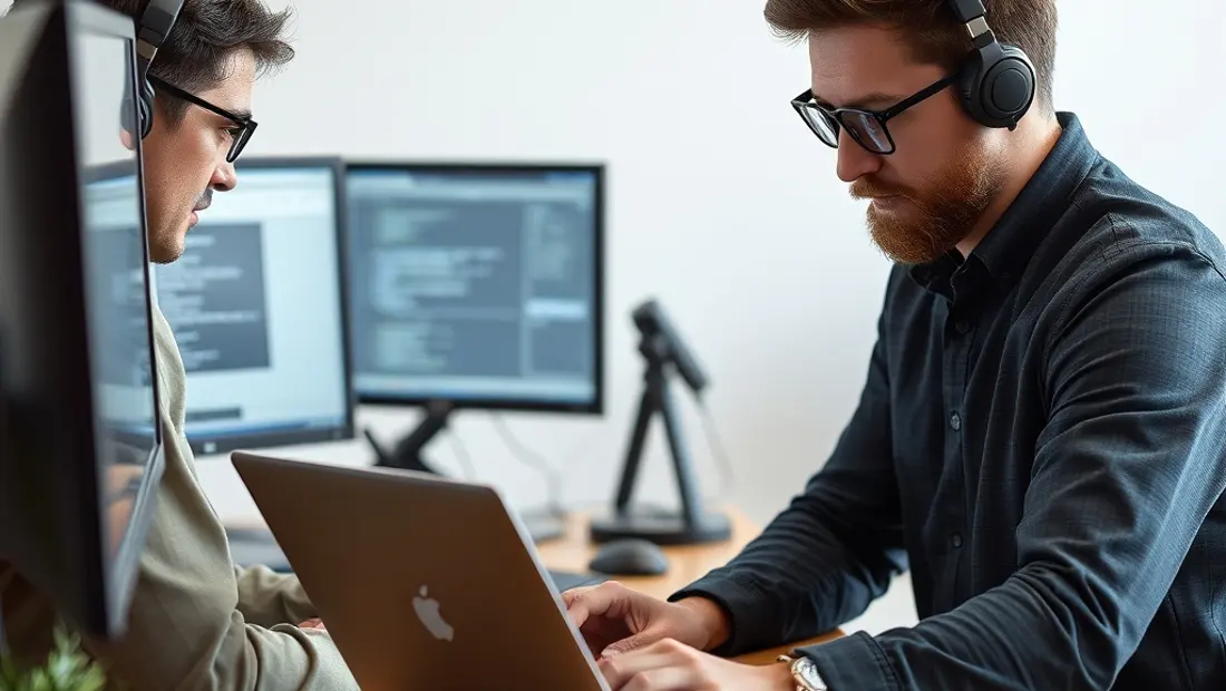 Journalistes et développeurs en travail collaboratif
