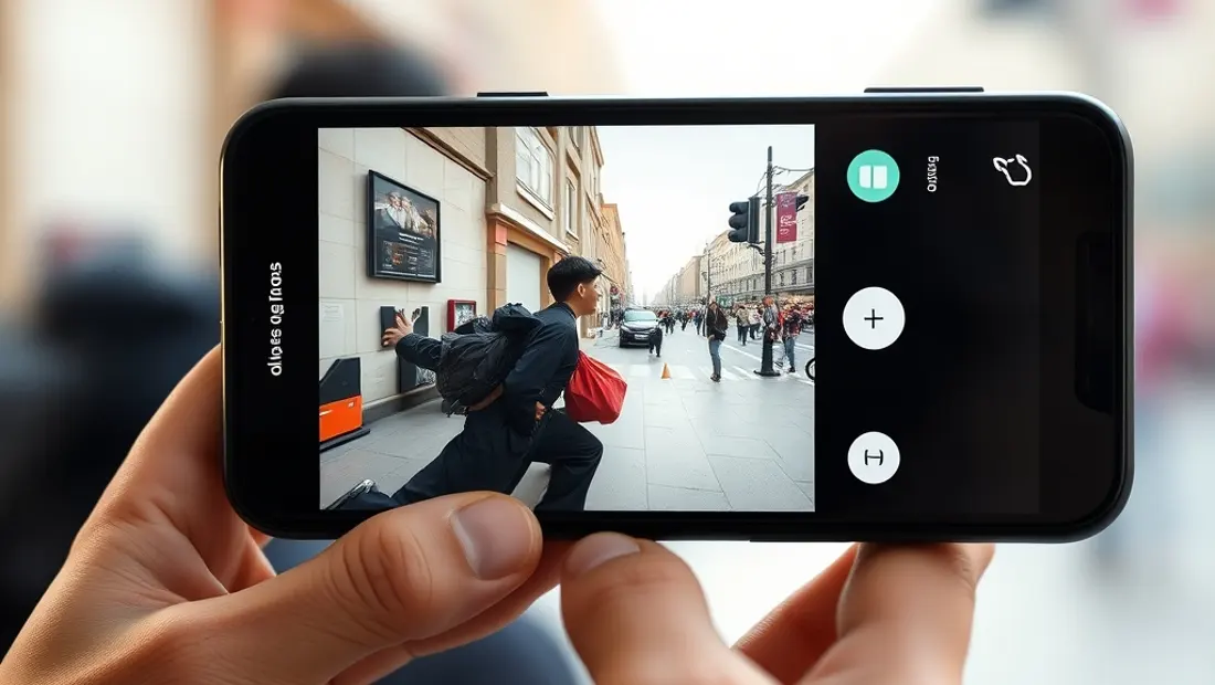 Écran de téléphone avec l'application TikTok