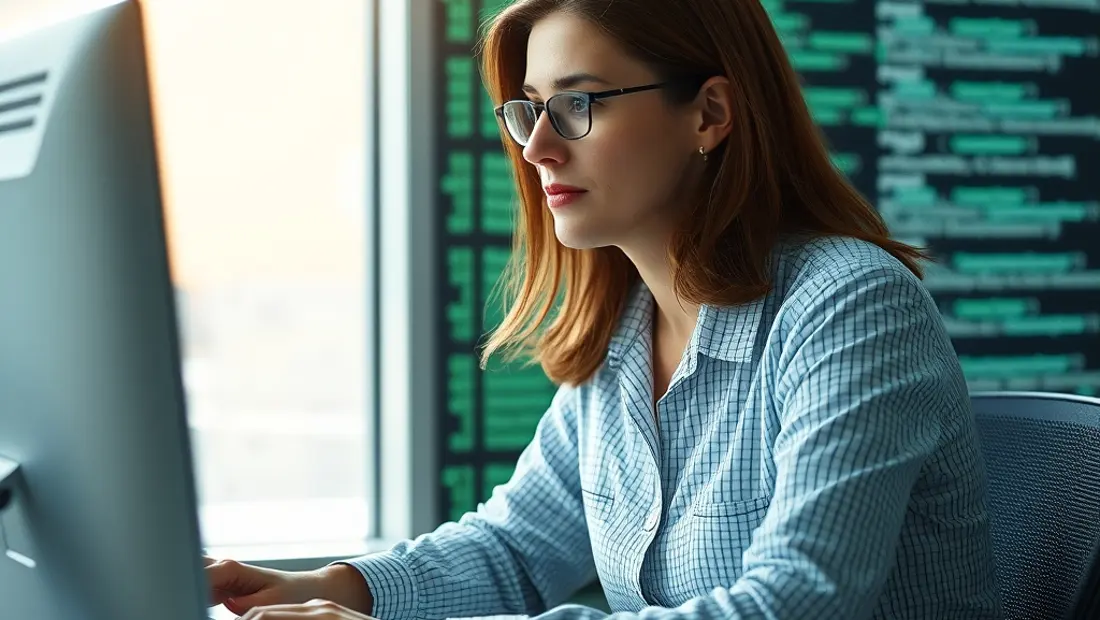 Programmation informatique sur un ordinateur