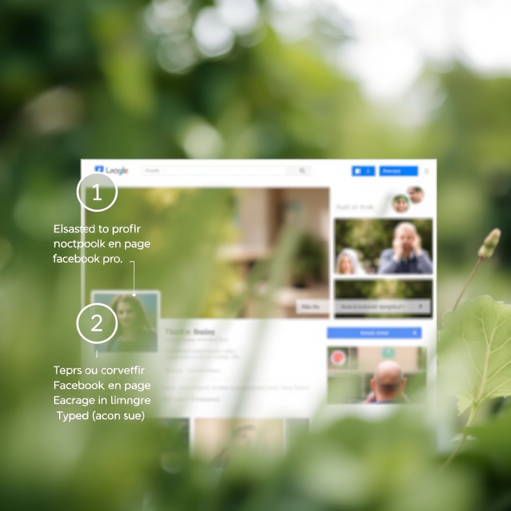 Étapes pour convertir un profil en page Facebook pro · transformer page facebook en page pro